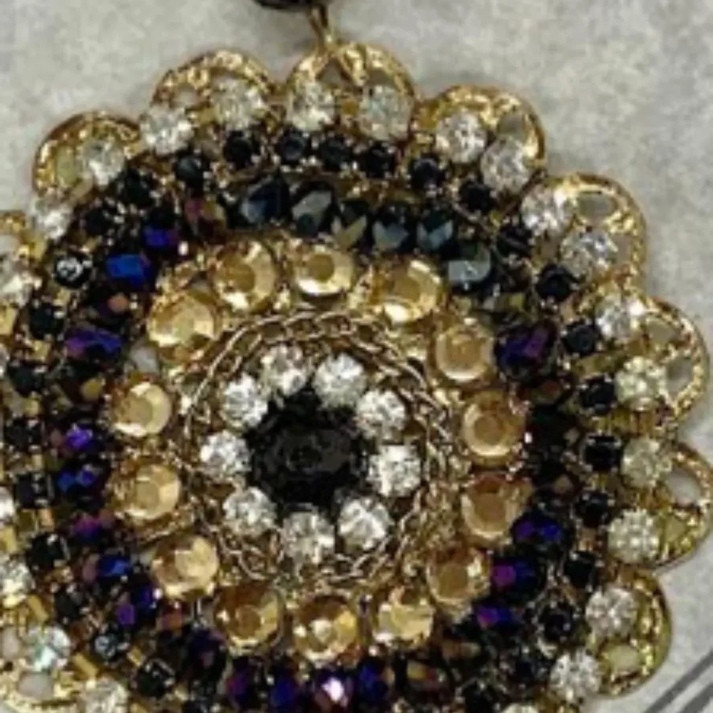 Brown Gold Earrings